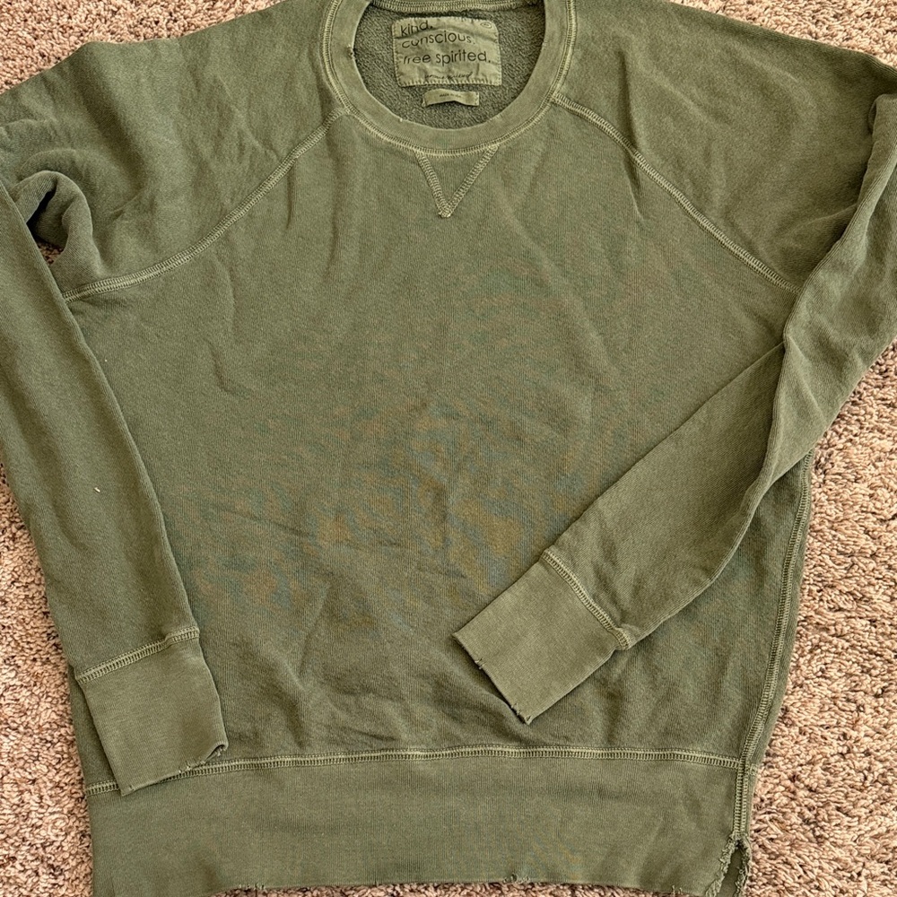 Olive Green Crewneck Sweatshirt